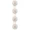 Crystal & Brass Glass & Metal Slider Beads, 19mm by Bead Landing™